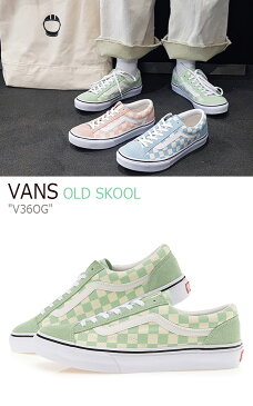 バンズ オールドスクール スニーカー メンズ レディース OLD SKOOL OG オールドスクールOG P.GREEN WHT CHK グリーン ホワイト チェック V36OG シューズ