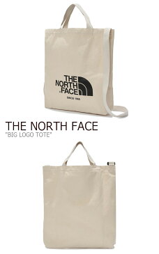 ノースフェイス トートバッグ THE NORTH FACE メンズ レディース BIG LOGO TOTE ビッグ トート バッグ IVORY BLACK アイボリー ブラック NN2PK09J/L バッグ 【中古】未使用品