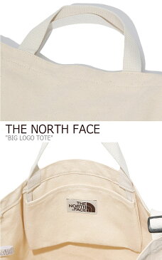 ノースフェイス トートバッグ THE NORTH FACE メンズ レディース BIG LOGO TOTE ビッグ トート バッグ IVORY BLACK アイボリー ブラック NN2PK09J/L バッグ 【中古】未使用品