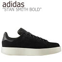 アディダス スタンスミス スニーカー ADIDAS メンズ レディース STAN SMITH BOLD スタンスミスボールド BLACK ブラック CG3775 シューズ 【中古】未使用品