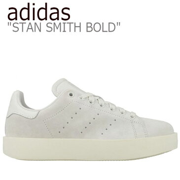 アディダス スタンスミス スニーカー ADIDAS メンズ レディース STAN SMITH BOLD スタンスミスボールド WHITE ホワイト 厚底 CG3776 シューズ 【中古】未使用品