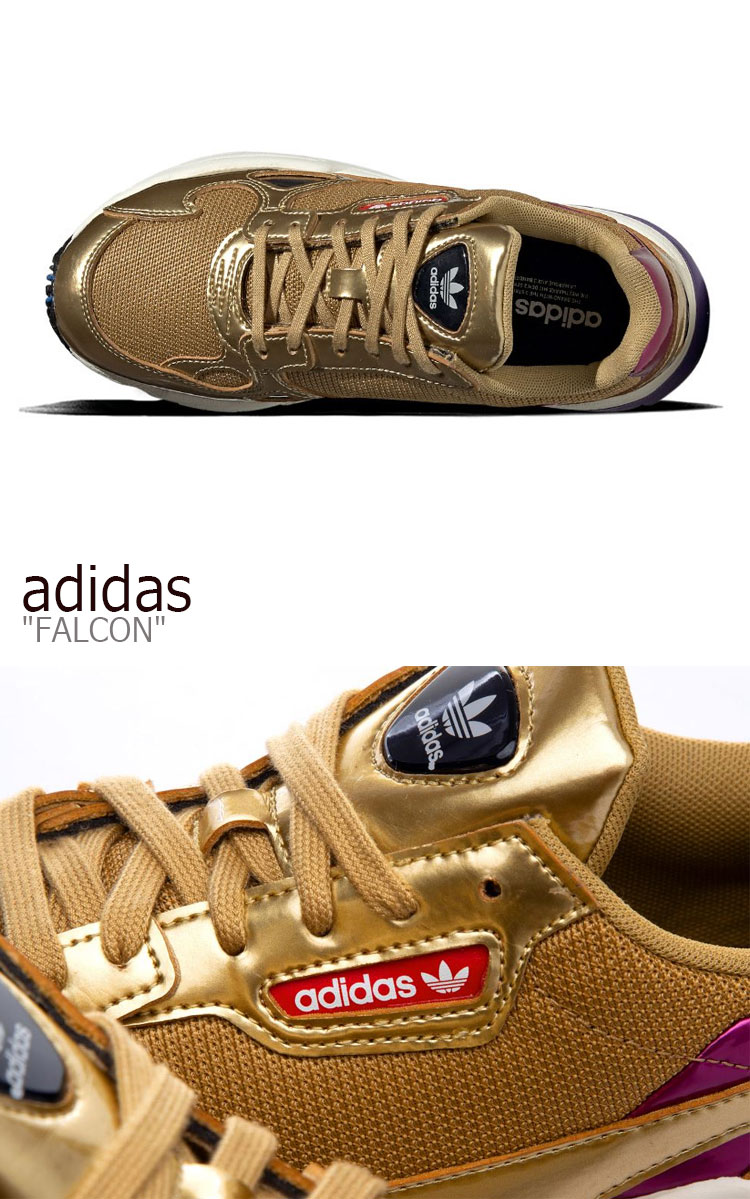 アディダス ファルコン スニーカー adidas メンズ レディース FALCON ダッドシューズ GOLD ゴールド CG6247 シューズ 【中古】未使用品