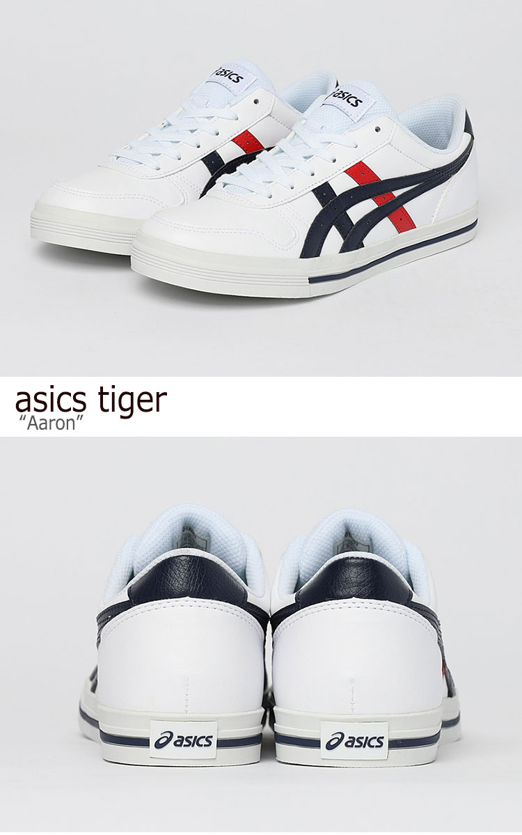 アシックスタイガー スニーカー asics tiger メンズ レディース Aaron アローン WHITE MIDNIGHT ホワイト ミッドナイト 1201A007-101 シューズ