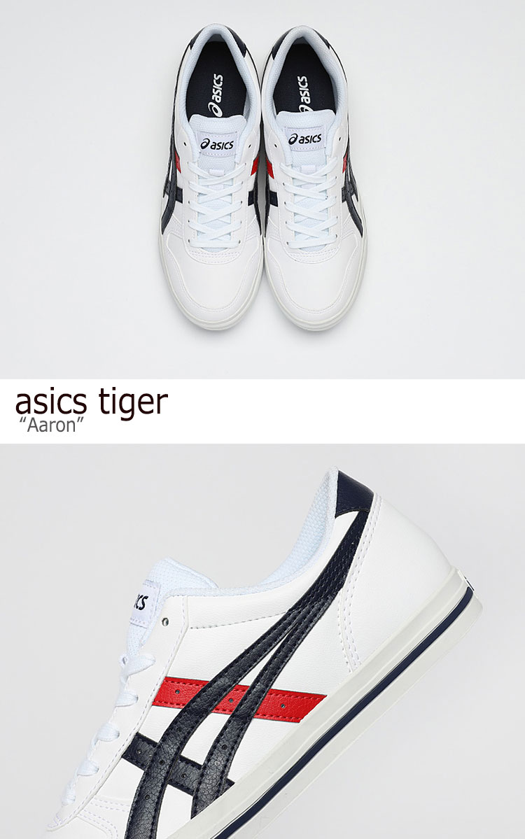 アシックスタイガー スニーカー asics tiger メンズ レディース Aaron アローン WHITE MIDNIGHT ホワイト ミッドナイト 1201A007-101 シューズ