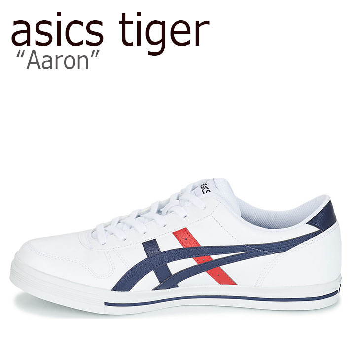 アシックスタイガー スニーカー asics tiger メンズ レディース Aaron アローン WHITE MIDNIGHT ホワイト ミッドナイト 1201A007-101 シューズ