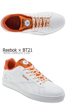リーボック ロイヤルコンプリート スニーカー REEBOK メンズ レディース ROYAL COMPLETE 2LCS ロイヤル コンプリート 2LCS X BT21 RJ アールジェイ WHITE ホワイト ORANGE オレンジ DV8897 シューズ