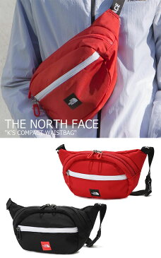 ノースフェイス ウエストポーチ THE NORTH FACE キッズ K'S COMPACT WAISTBAG コンパクト ウエストバッグ RED BLACK レッド ブラック NN2HK01S/R バッグ 【中古】未使用品