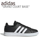 アディダス スニーカー adidas メンズ レディース GRAND COURT BASE グランドコートベース BLACK WHITE ブラック ホワイト EE7900 シューズ 【中古】未使用品