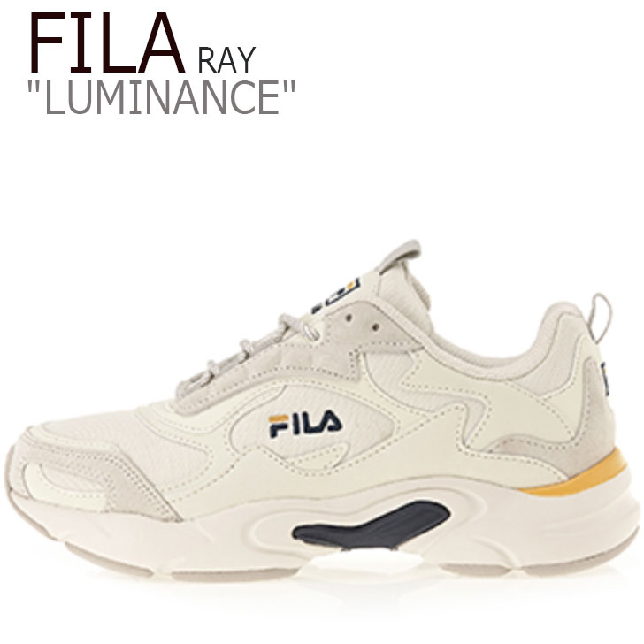 フィラ レイ スニーカー FILA メンズ レディース RAY LUMINANCE レイ ルミナンス BEIGE ベージュ NAVY ネイビー YELLOW イエロー FS1SIB1463X シューズ