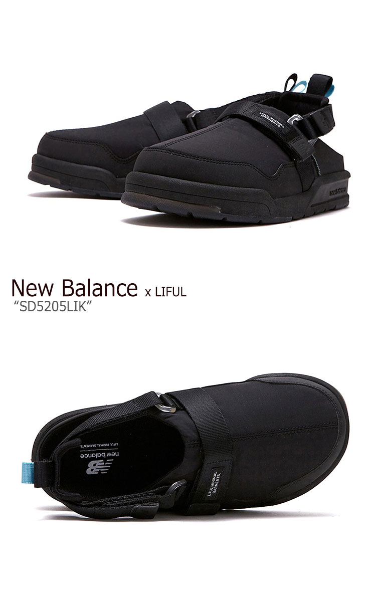 ニューバランス サンダル New Balance x LIFUL ライフル コラボ メンズ レディース SD 5205 LIK BLACK ブラック SD5205LIK シューズ 【中古】未使用品