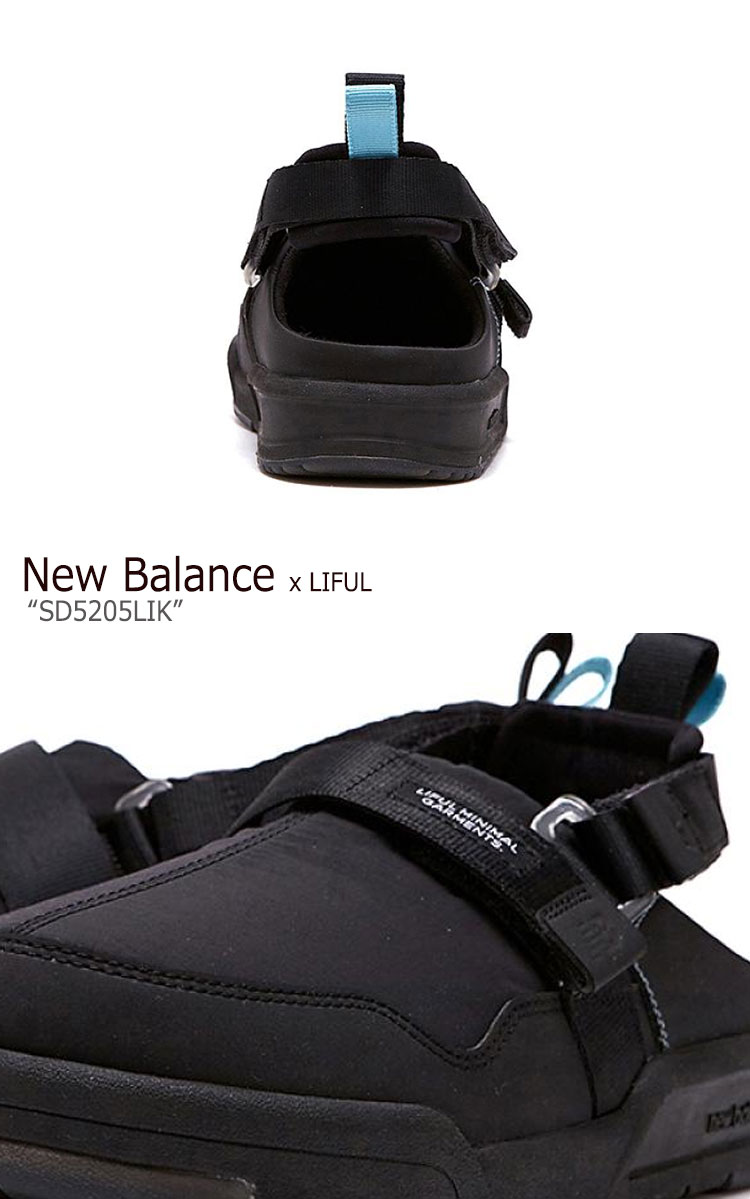 ニューバランス サンダル New Balance x LIFUL ライフル コラボ メンズ レディース SD 5205 LIK BLACK ブラック SD5205LIK シューズ 【中古】未使用品