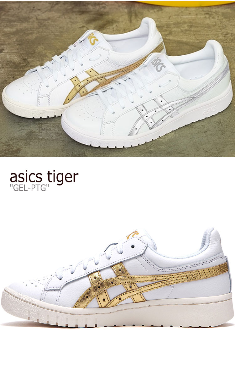 アシックスタイガー スニーカー asics tiger メンズ レディース GEL-PTG ゲルポイントゲッター WHITE ホワイト GOLD ゴールド 1191A280-100 FLACAA3U03 シューズ