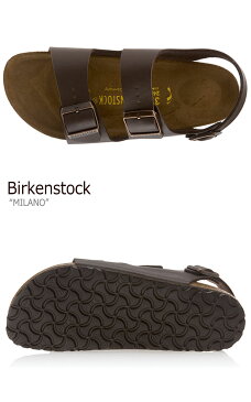 ビルケンシュトック サンダル BIRKENSTOCK メンズ レディース ミラノ DEEP BROWN ブラウン B034703 B034701 シューズ 【中古】未使用品