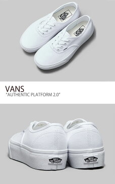 バンズ オーセンティック VANS レディース AUTHENTIC PLATFORM 2.0 オーセンティック プラットフォーム 2.0 TRUE WHITE トゥルーホワイト VN0A3AV8W00 シューズ