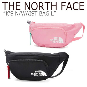 ノースフェイス ウエストポーチ THE NORTH FACE キッズ K'S N WAIST BAG L ウエストバッグ L BLACK PINK ブラック ピンク NN2HK51R/S バッグ 【中古】未使用品