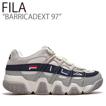 フィラ スニーカー FILA メンズ レディース BARRICADEXT 97 バリケードXT 97 IVORY GRAY アイボリー グレー FLFLAS1U40 シューズ 【中古】未使用品