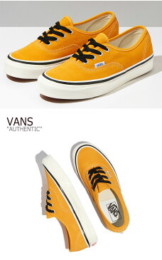 バンズ オーセンティック スニーカー VANS AUTHENTIC 44 DX HO19 ANAHEIM オーセンティック44 HO19アナハイム YELLOW イエロー VN0A38ENT7S シューズ