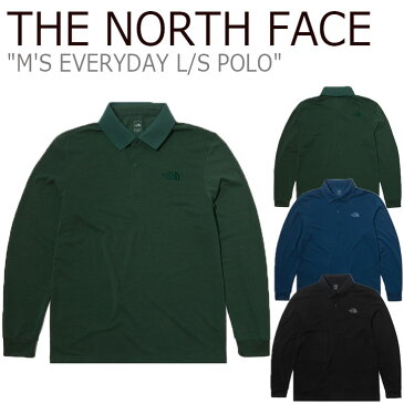 ノースフェイス ポロシャツ THE NORTH FACE メンズ M'S EVERYDAY L/S POLO エブリデー ロングスリーブ ポロ BLACK ブラック BLUE ブルー GREEN グリーン NT7QL50A/B/C ウェア 【中古】未使用品