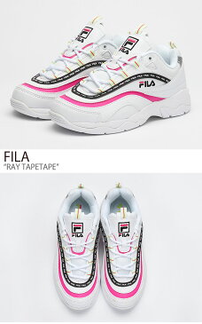 フィラ スニーカー FILA メンズ レディース RAY TAPEY TAPE レイ テーピー テープ WHITE PINK ホワイト ピンク SP1B7B1145X シューズ 【中古】未使用品