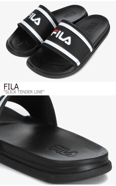 フィラ サンダル FILA メンズ レディース SLICK TENDER LINE スリック テンダー ライン BLACK ブラック 1SM00555-001 シューズ 【中古】未使用品