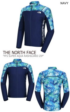 ノースフェイス 水着 THE NORTH FACE メンズ M'S SUPER AQUA RASHGUARD ZIP スーパー アクア ラッシュガード ジップアップ NAVY ネイビー BLACK ブラック NJ5JJ03A/C ウェア 【中古】未使用品