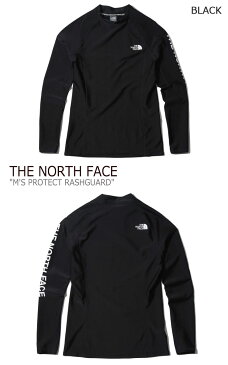 ノースフェイス 水着 THE NORTH FACE メンズ M'S PROTECT RASHGUARD プロテクト ラッシュガード BLACK ブラック NT7XK00A ウェア 【中古】未使用品