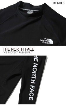 ノースフェイス 水着 THE NORTH FACE メンズ M'S PROTECT RASHGUARD プロテクト ラッシュガード BLACK ブラック NT7XK00A ウェア 【中古】未使用品