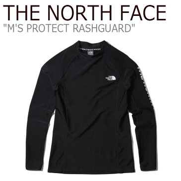 ノースフェイス 水着 THE NORTH FACE メンズ M'S PROTECT RASHGUARD プロテクト ラッシュガード BLACK ブラック NT7XK00A ウェア 【中古】未使用品
