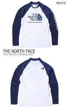 ノースフェイス 水着 THE NORTH FACE メンズ M'S PROTECT RASHGUARD プロテクト ラッシュガード WHITE ホワイト NT7XK00C ウェア 【中古】未使用品