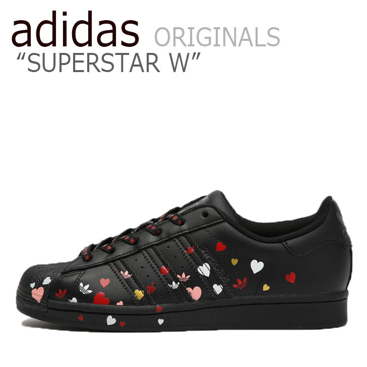 アディダス スーパースター スニーカー adidas レディース SUPERSTAR W スーパースター BLACK ブラック FV3288 シューズ 【中古】未使用品