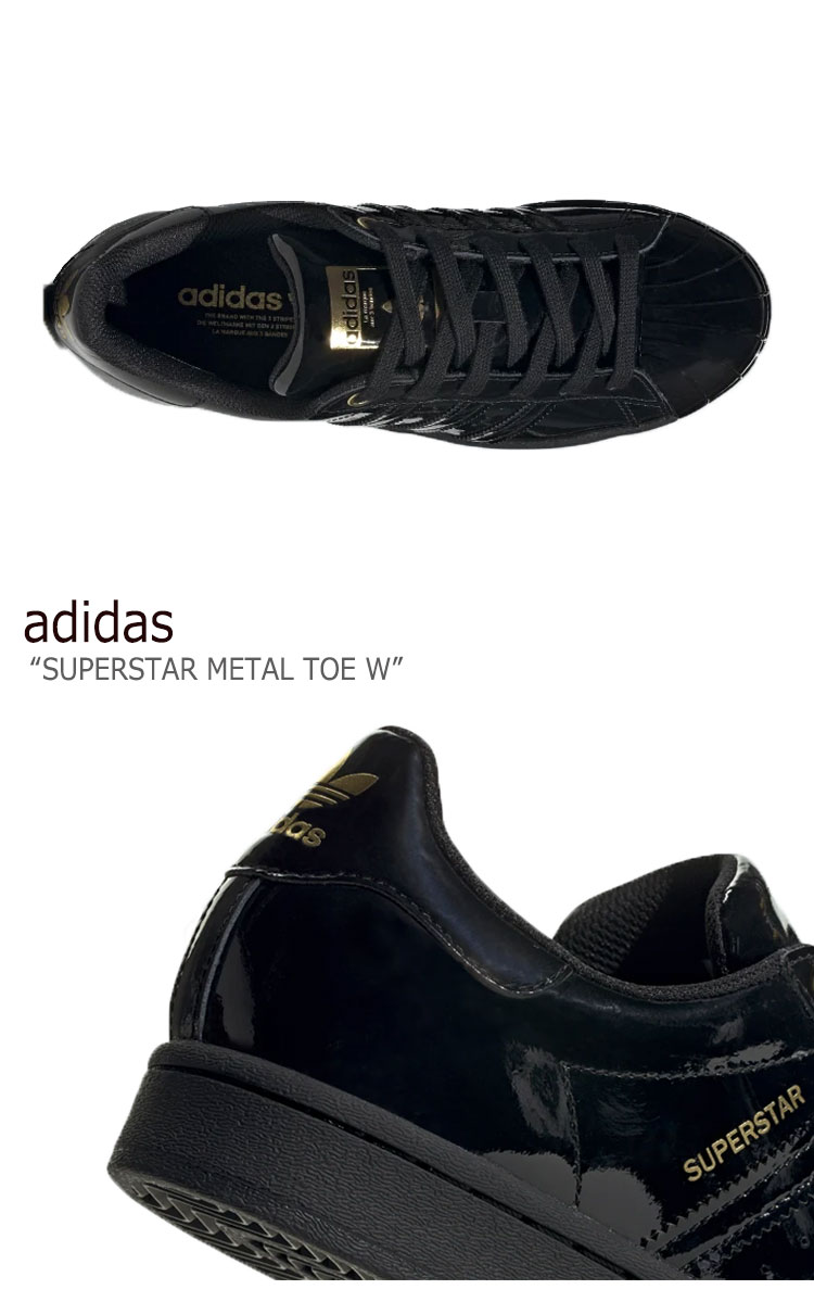 アディダス スーパースター スニーカー adidas メンズ レディース SUPERSTAR METAL TOE W スーパースター メタル トー BLACK ブラック FV3299 シューズ 【中古】未使用品