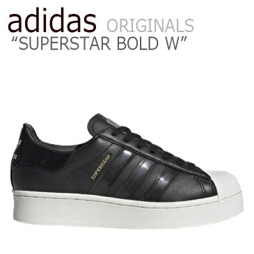 アディダス スーパースター スニーカー adidas レディース SUPERSTAR BOLD W スーパースター ボールド BLACK ブラック FV3354 シューズ 【中古】未使用品