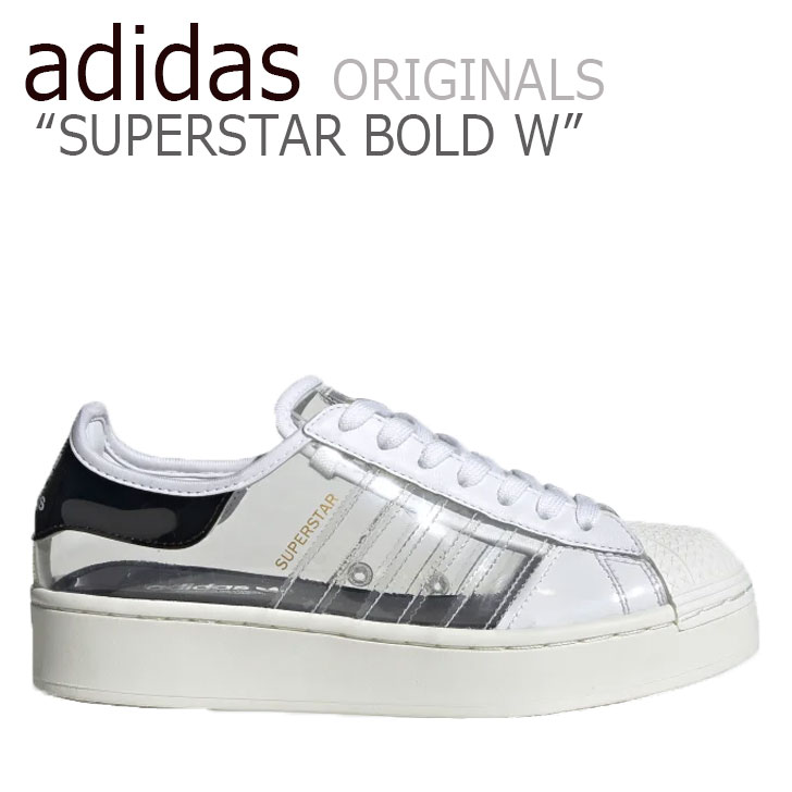 アディダス スーパースター スニーカー adidas レディース SUPERSTAR BOLD W スーパースター ボールド WHITE ホワイト SILVER シルバー FV3361 シューズ 【中古】未使用品