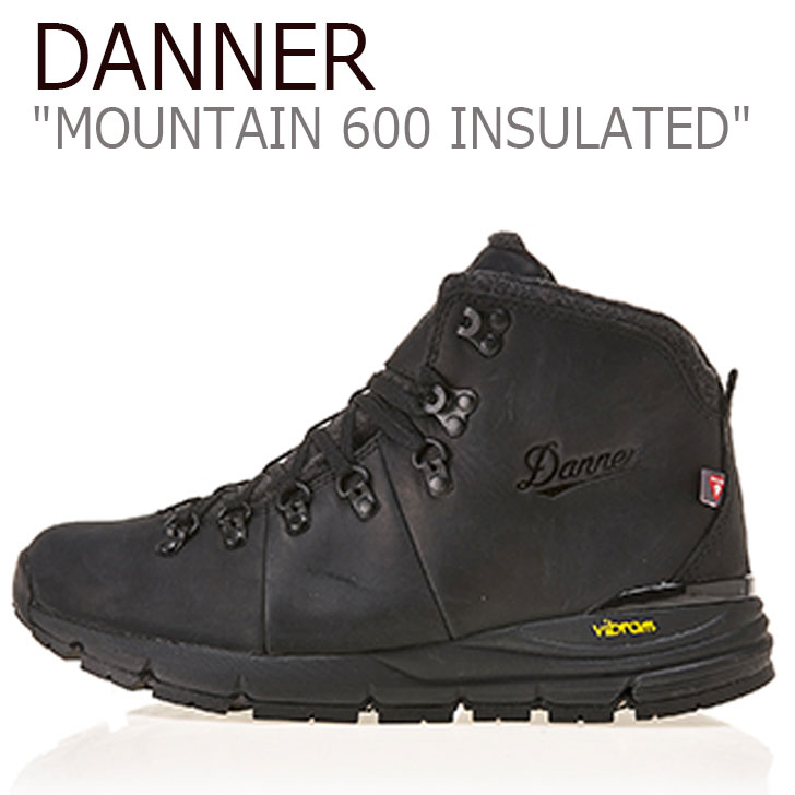 ダナー スニーカー DANNER メンズ MOUNTAIN 600 INSULATED マウンテン 600 インシュレイティッド JETBLACK ジェットブラック 62145 シューズ