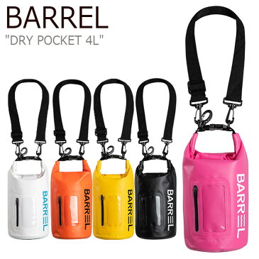 バレル PVCバッグ BARREL メンズ レディース DRY BAG 4L ドライバッグ 4リットル ビーチバッグ 全5色 BG9UWDB02WHT/YLW/ORG/PNK/BLK 1460720/1/2/3/4 バッグ