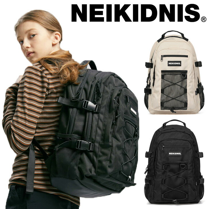 y[J[L/zzlCLhjX bN NEIKIDNIS K̔X Y fB[X MESH STRING BACKPACK bV XgO obNpbN BLACK ubN LIGHT Cg BEIGE x[W NBP005-101/240 obO