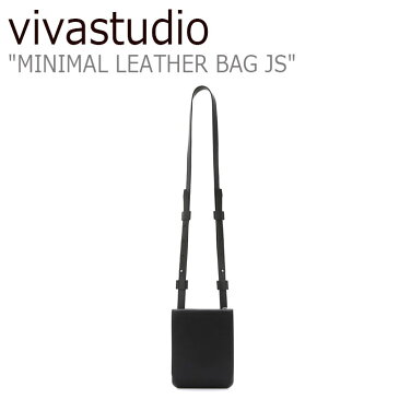 ビバスタジオ クロスバッグ vivastudio メンズ レディース MINIMAL LEATHER BAG JS ミニマル レザーバッグ BLACK ブラック JSVA07 バッグ