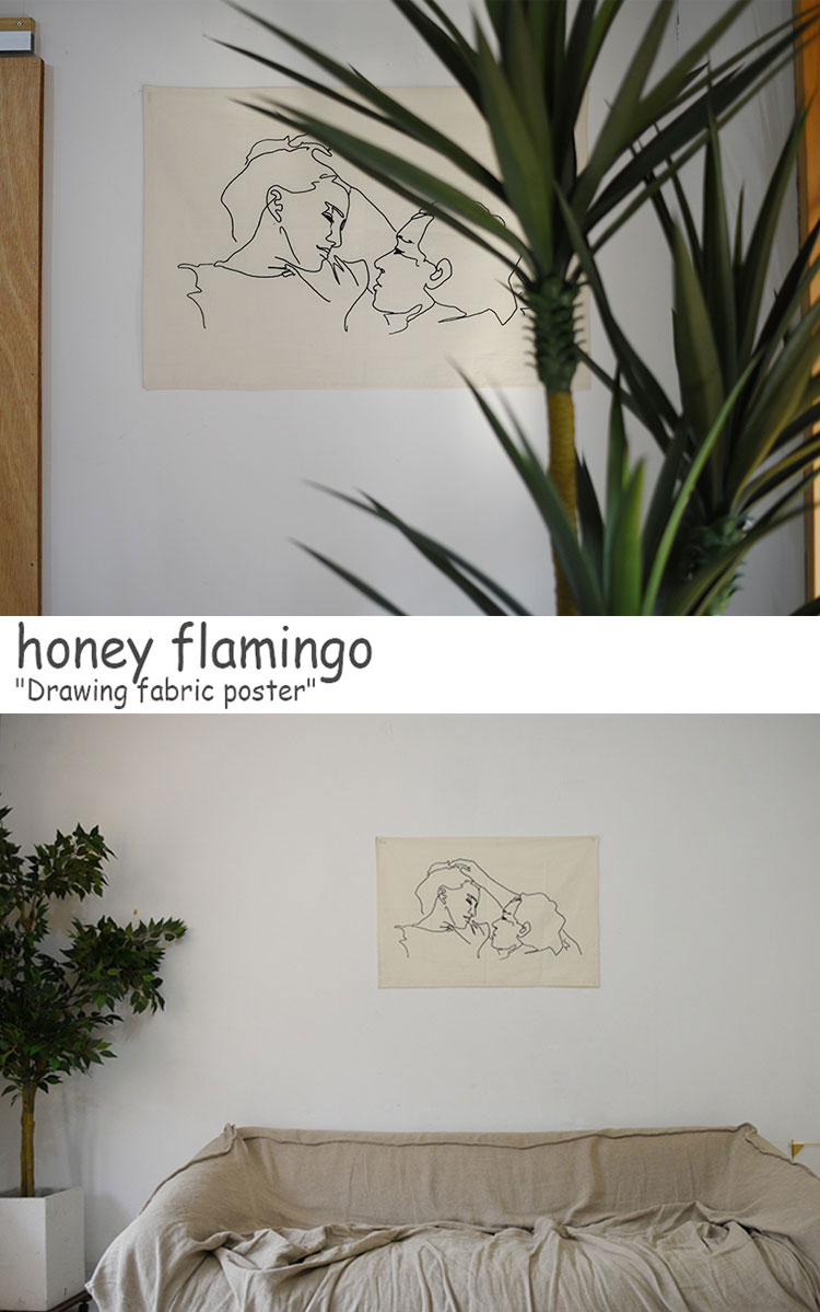 ハニーフラミンゴ タペストリー honey flamingo 正規販売店 ドローイング ファブリックポスター Drawing fabric poster 韓国雑貨 おしゃれ 1895820 ACCの商品画像 2