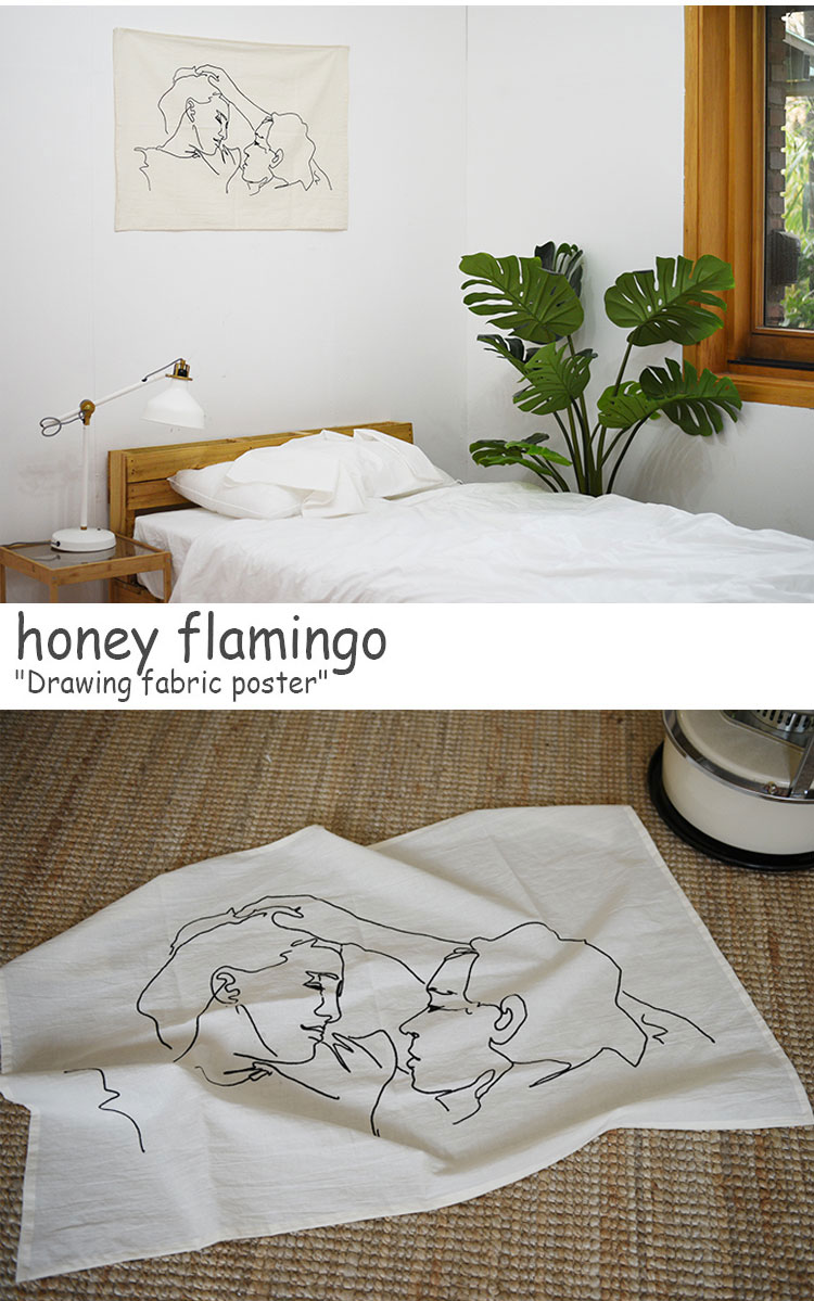 ハニーフラミンゴ タペストリー honey flamingo 正規販売店 ドローイング ファブリックポスター Drawing fabric poster 韓国雑貨 おしゃれ 1895820 ACCの商品画像 3