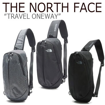 ノースフェイス ボディバッグ THE NORTH FACE メンズ レディース TRAVEL ONEWAY トラベル ワンウェイ BLACK DARK GRAY REAL BLACK ブラック ダークグレー リアルブラック NN2PL03A/B/D バッグ 【中古】未使用品