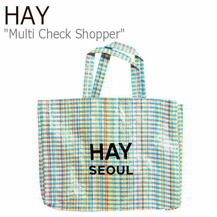 ヘイ トートバッグ HAY メンズ レディース MULTI CHECK SHOPPER マルチ チェック ショッパー MULTICHECK マルチチェック 5024830377 バッグ