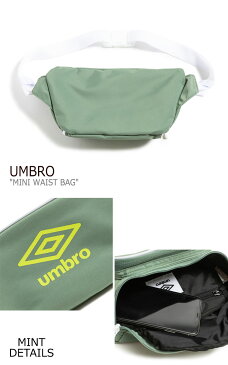 アンブロ ウエストポーチ UMBRO メンズ レディース MINI WAIST BAG ミニ ウエストバッグ BLACK ブラック MINT ミント U0123CBG22 バッグ