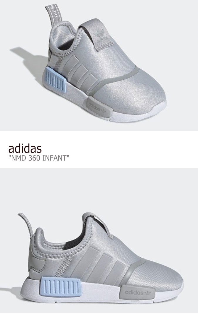アディダス スニーカー adidas キッズ NMD 360 INFANT エヌエムディー360 インファント GREY グレー EE6356 シューズ 【中古】未使用品