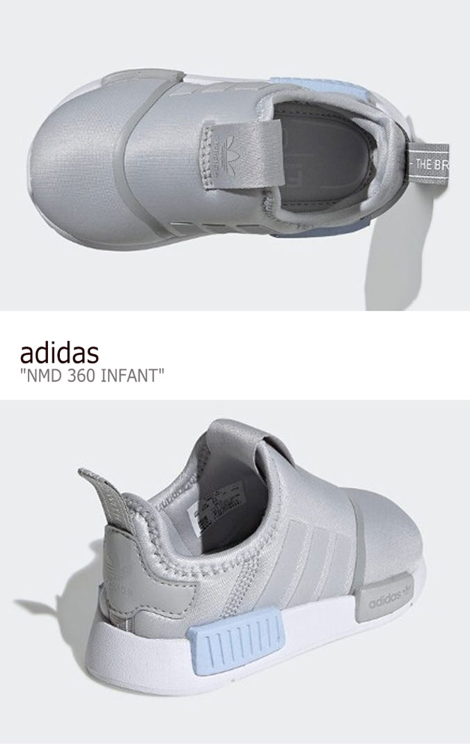 アディダス スニーカー adidas キッズ NMD 360 INFANT エヌエムディー360 インファント GREY グレー EE6356 シューズ 【中古】未使用品