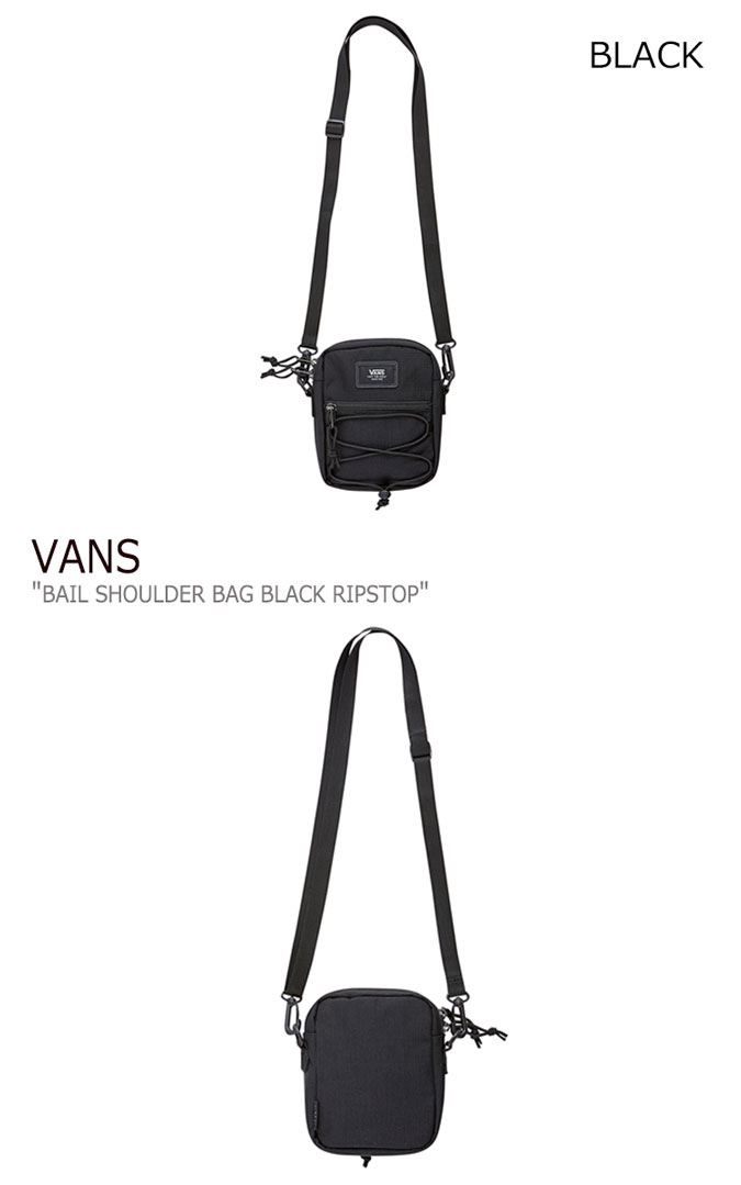 バンズ ショルダーバッグ VANS メンズ レディース BAIL SHOULDER BAG BLACK RIPSTOP ベイル ショルダー バッグ ブラック リップストップ BLACK ブラック FLVNAA1B01 バッグ