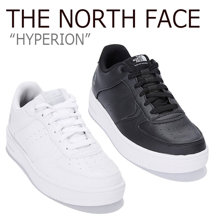 ノースフェイス スニーカー THE NORTH FACE メンズ レディース HYPERION ハイペリーオーン WHITE ホワイト BLACK ブラック NS93L61J/K シューズ 【中古】未使用品