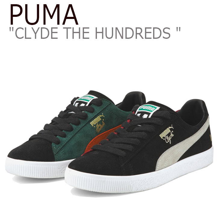 プーマ スニーカー PUMA レディース メンズ CLYDE THE HUNDREDS クライド ザ ハンドレッツ BLACK ブラック 37138301 シューズ 【中古】未使用品