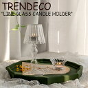 トレンデコ キャンドルホルダー TRENDECO LINE GLASS CANDLE HOLDER ライン ガラス キャンドル ホルダー CLEAR クリア 韓国雑貨 2464507 ACC