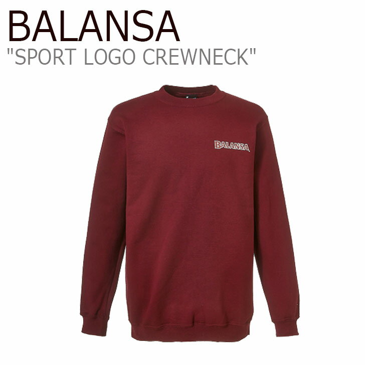 oT g[i[ BALANSA Y SPORT LOGO CREWNECK X|[c S BURGUNDY 1010079683 EFA