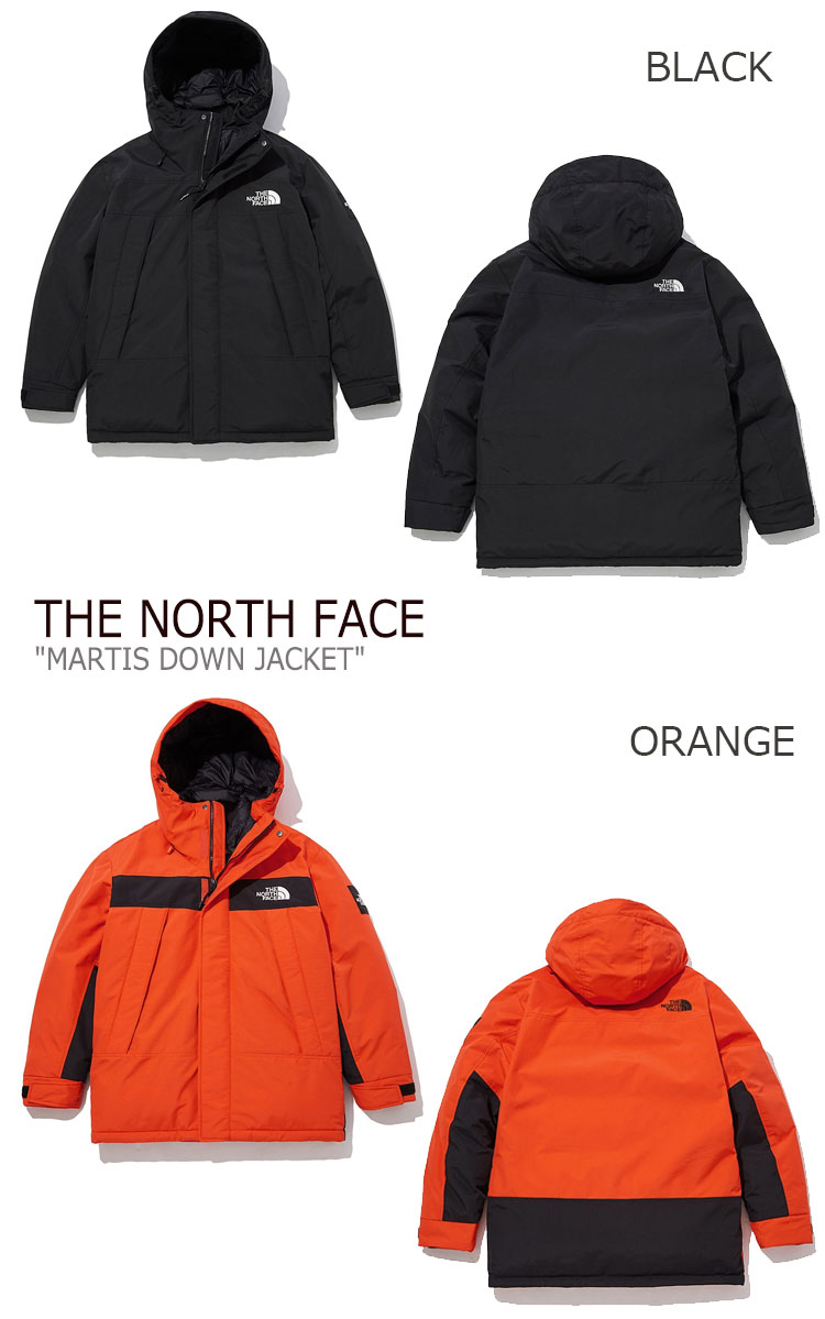 ノースフェイス ダウン THE NORTH FACE メンズ レディース MARTIS DOWN JACKET マーチス ダウンジャケット DARK GRAY ダークグレー BLACK ブラック ORANGE オレンジ NJ1DL55J/K/L ウェア 【中古】未使用品